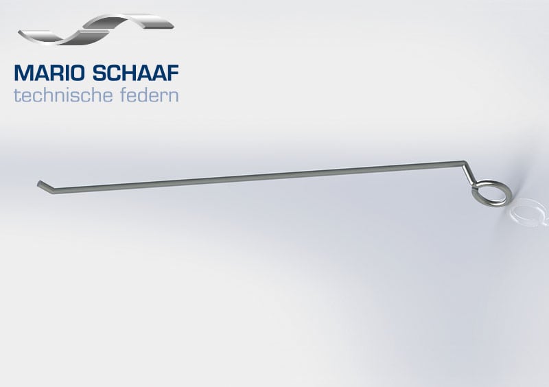Drahtbiegeteil mit funktionaler Schlaufe – Sonderform von Schaaf Federn