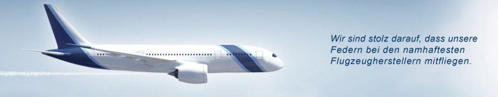 Technische Federn von Schaaf im Einsatz für Flugzeugtechnik und Luftfahrtindustrie